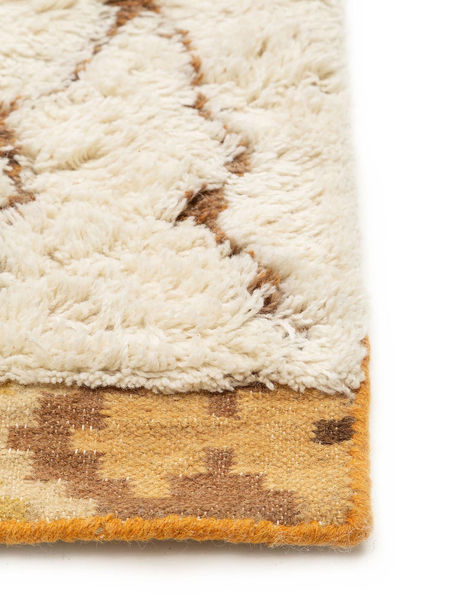 Tapijt van 100% Wol in Grijs met een 21 - 30 mm hoge pool van benuta Pure