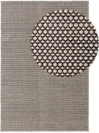 Wollteppich Hector Beige/Schwarz