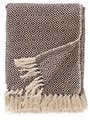 Plaid in cotone Jasmin Marrone