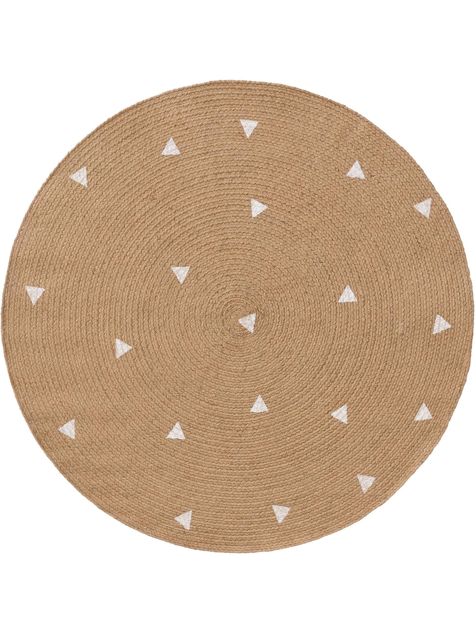 Rug made of 100% Jute in Brown with a 1- 5 mm high pile by Lytte