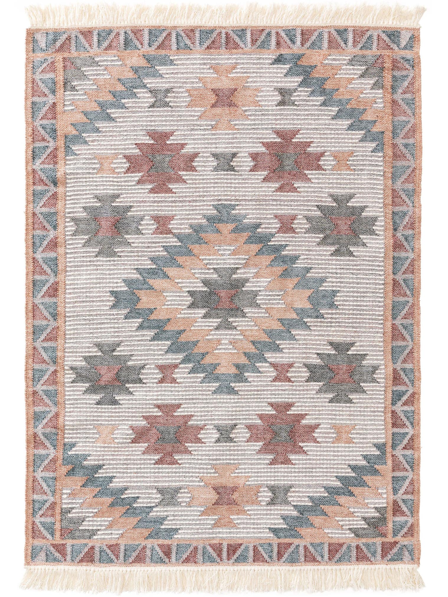 Tapijt van 70% Wol, 30% Polyester in Veelkleurig met een 1- 5 mm hoge pool van benuta Pure