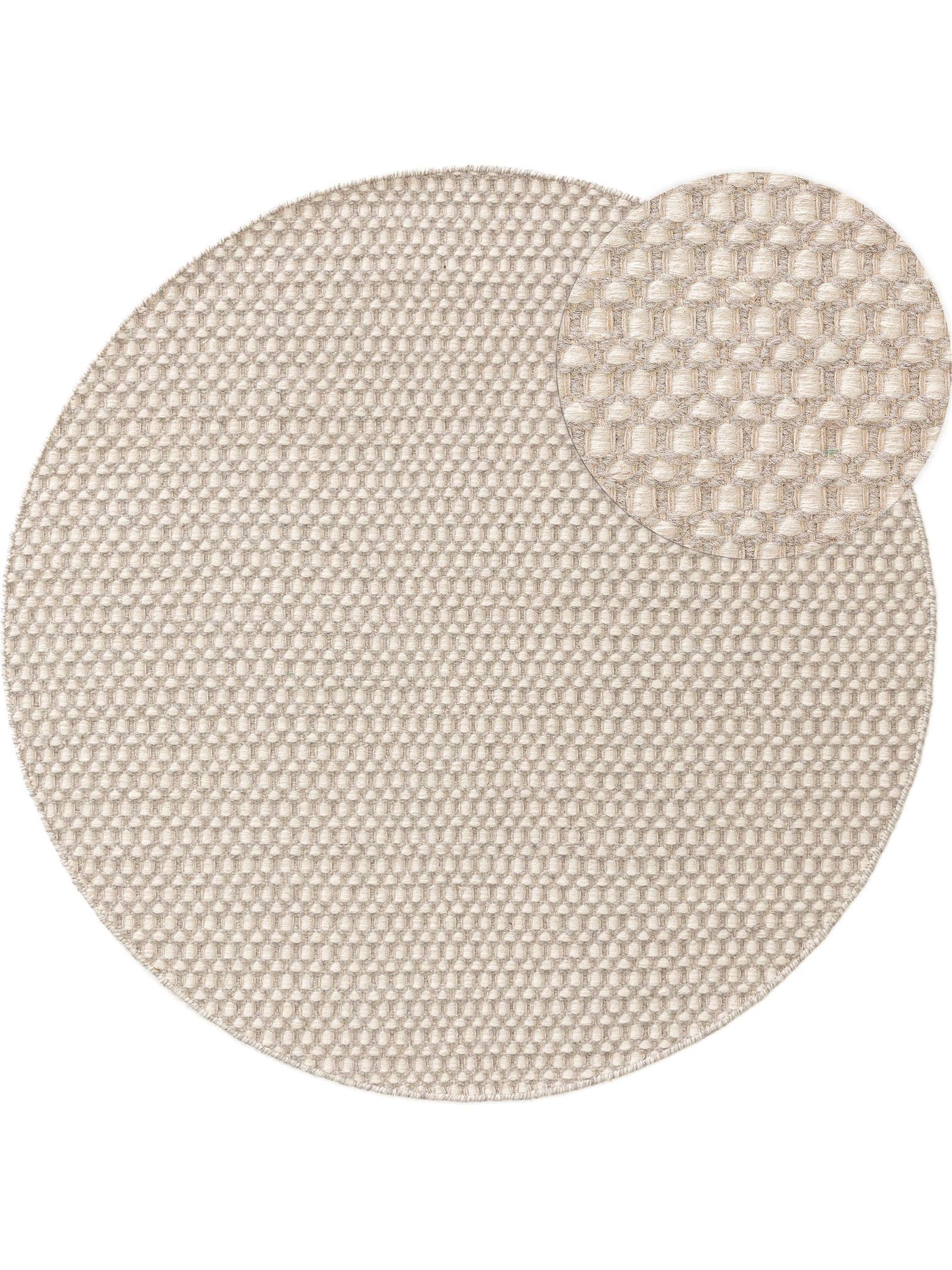 Teppe av 80 % ull, 20 % bomull i Beige med 21 til 30 mm høy lugg fra benuta Finest