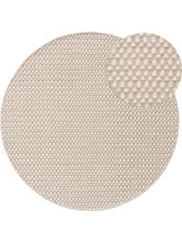 Wollteppich rund Hector Beige
