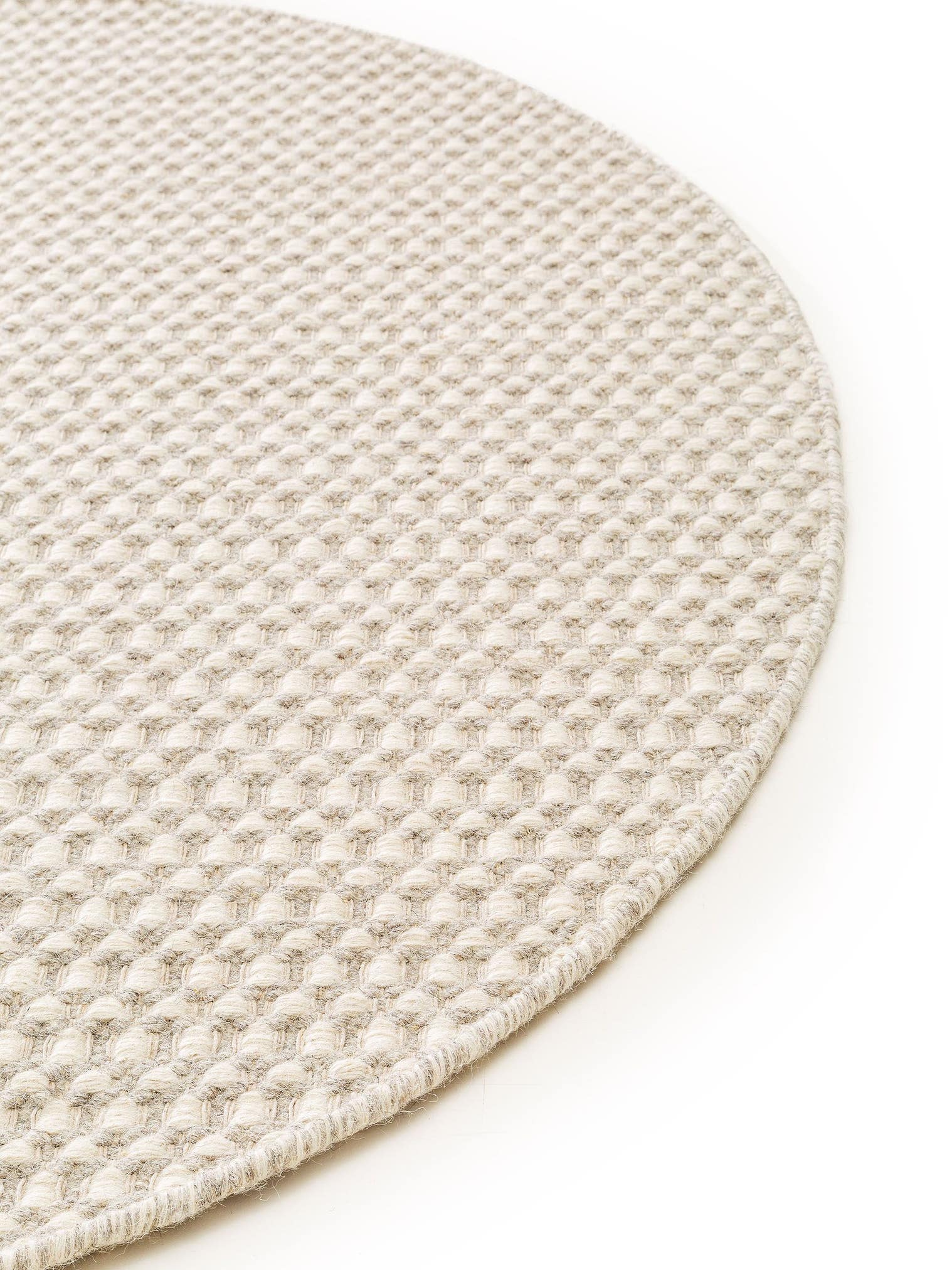 Teppe av 80 % ull, 20 % bomull i Beige med 21 til 30 mm høy lugg fra benuta Finest