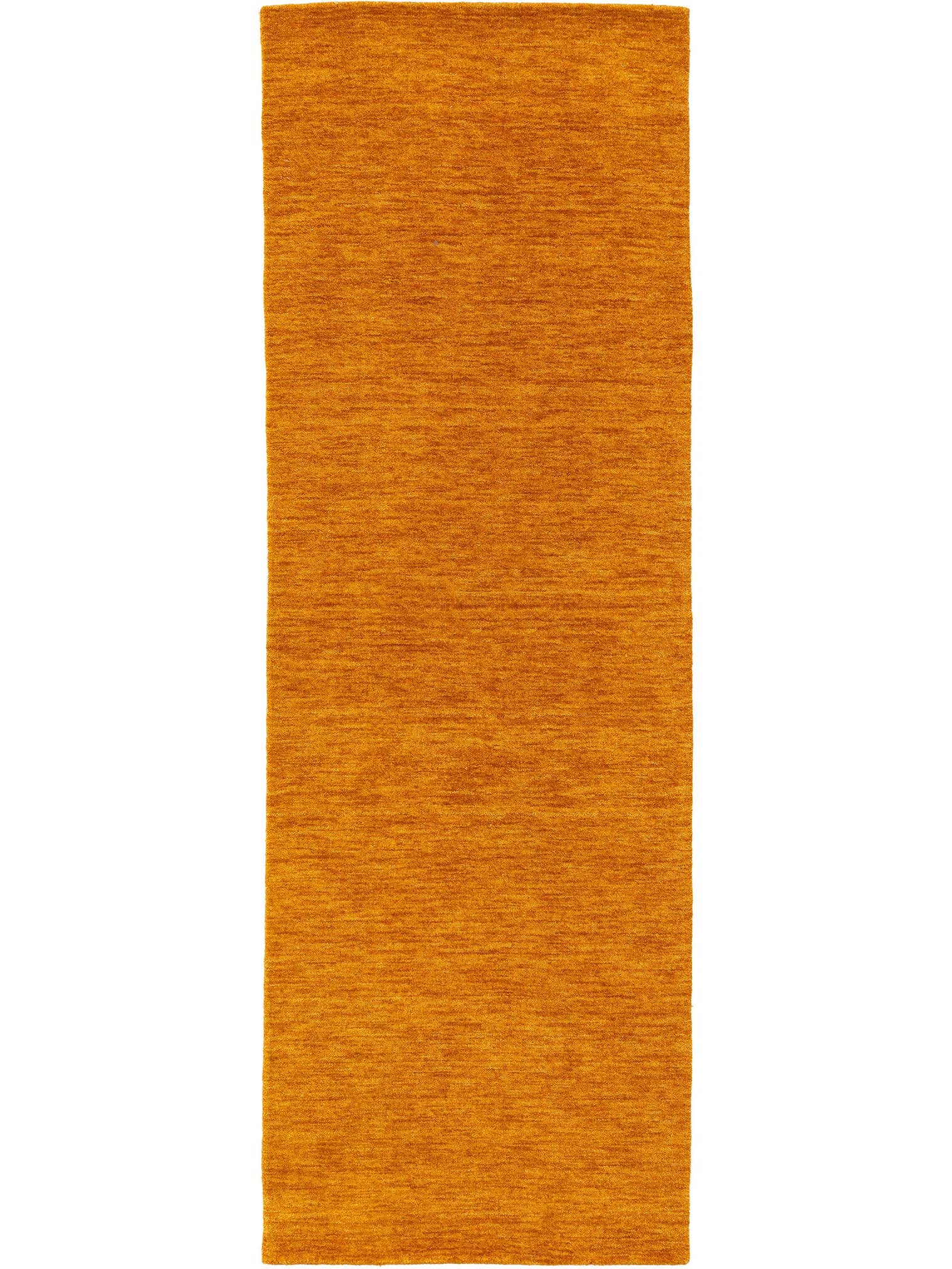 Teppich aus 100% Wolle in Gelb mit 6 bis 10 mm hohem Flor von benuta Nest