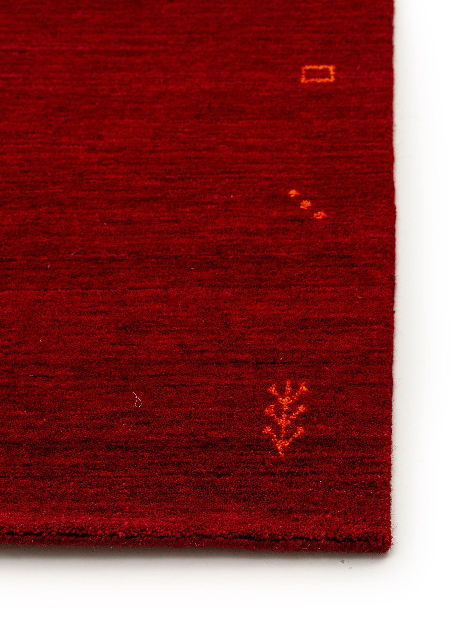 Alfombra de 100% Lana en Rojo con un pelo de {{Placeholder_Pile Height}} de altura de benuta Nest