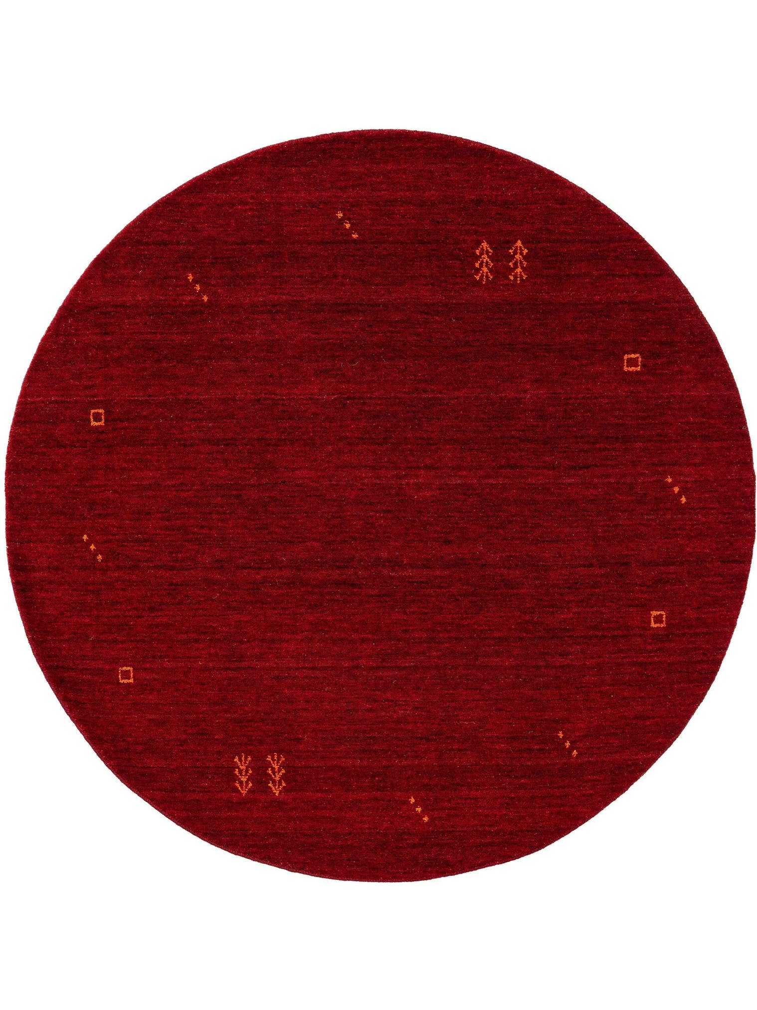 Tappeto di 100% Lana in Rosso con pelo alto 6 - 10 mm da benuta Nest