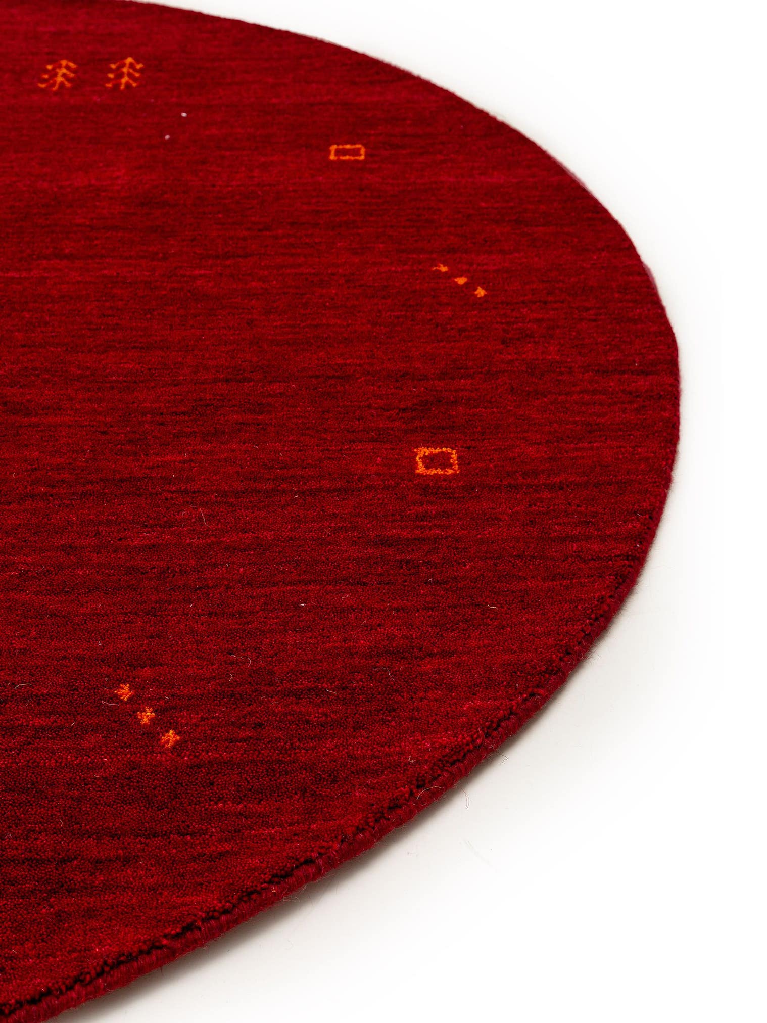 Tappeto di 100% Lana in Rosso con pelo alto 6 - 10 mm da benuta Nest