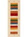 Tapis de couloir en laine Jamal Multicouleur/Beige