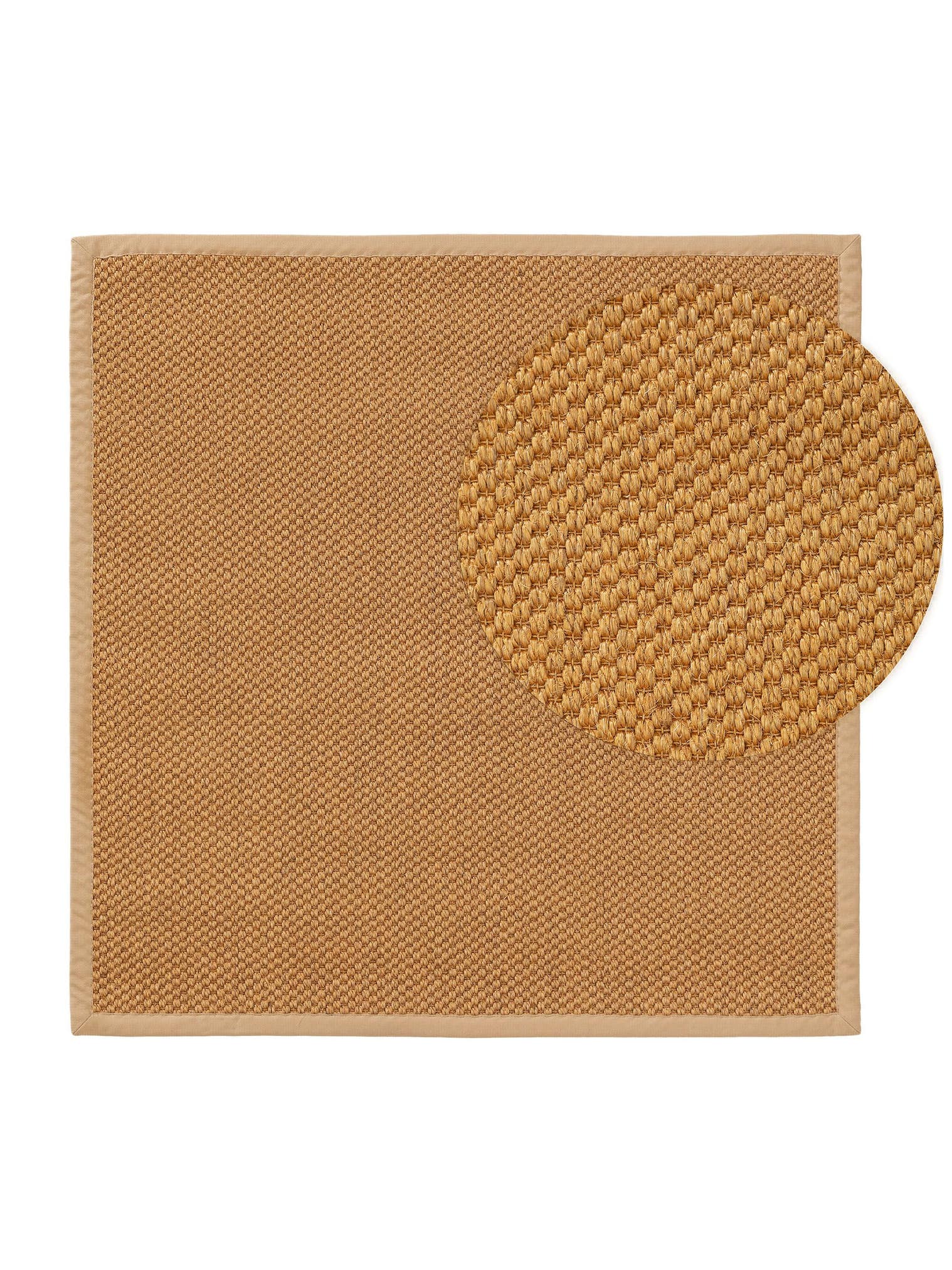 Tappeto di 100% Sisal in Beige con pelo alto 1- 5 mm da benuta Pure