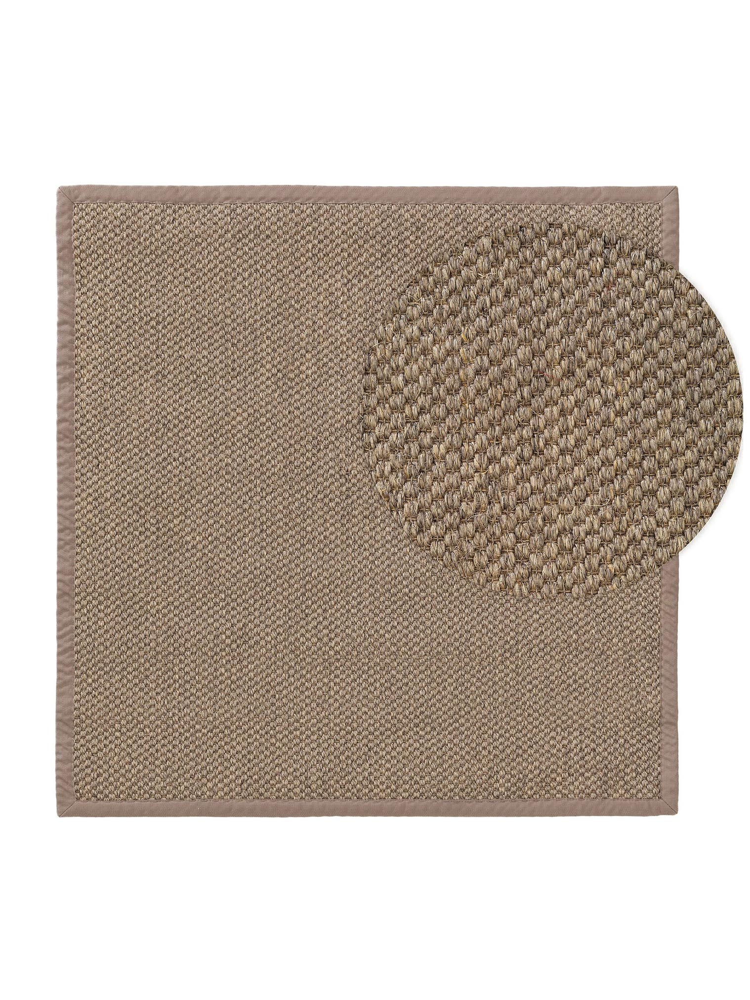 Alfombra de 100% Sisal en Gris con un pelo de {{Placeholder_Pile Height}} de altura de benuta Pure