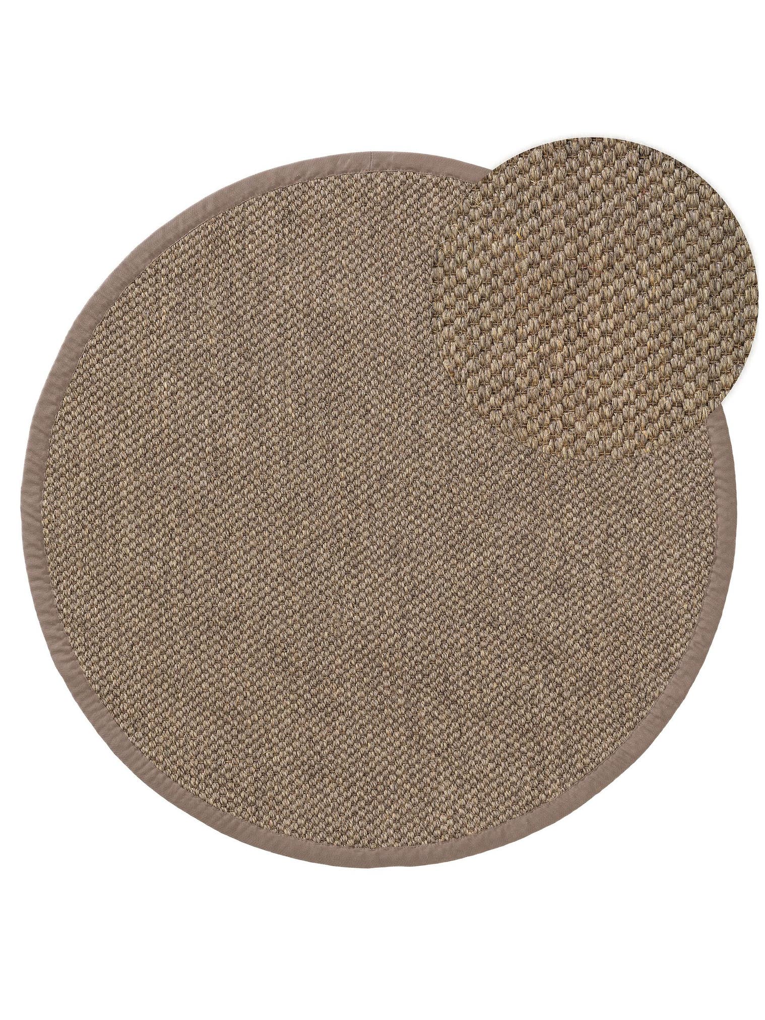 Teppich aus 100% Sisal in Grau mit bis 5 mm hohem Flor von benuta Pure