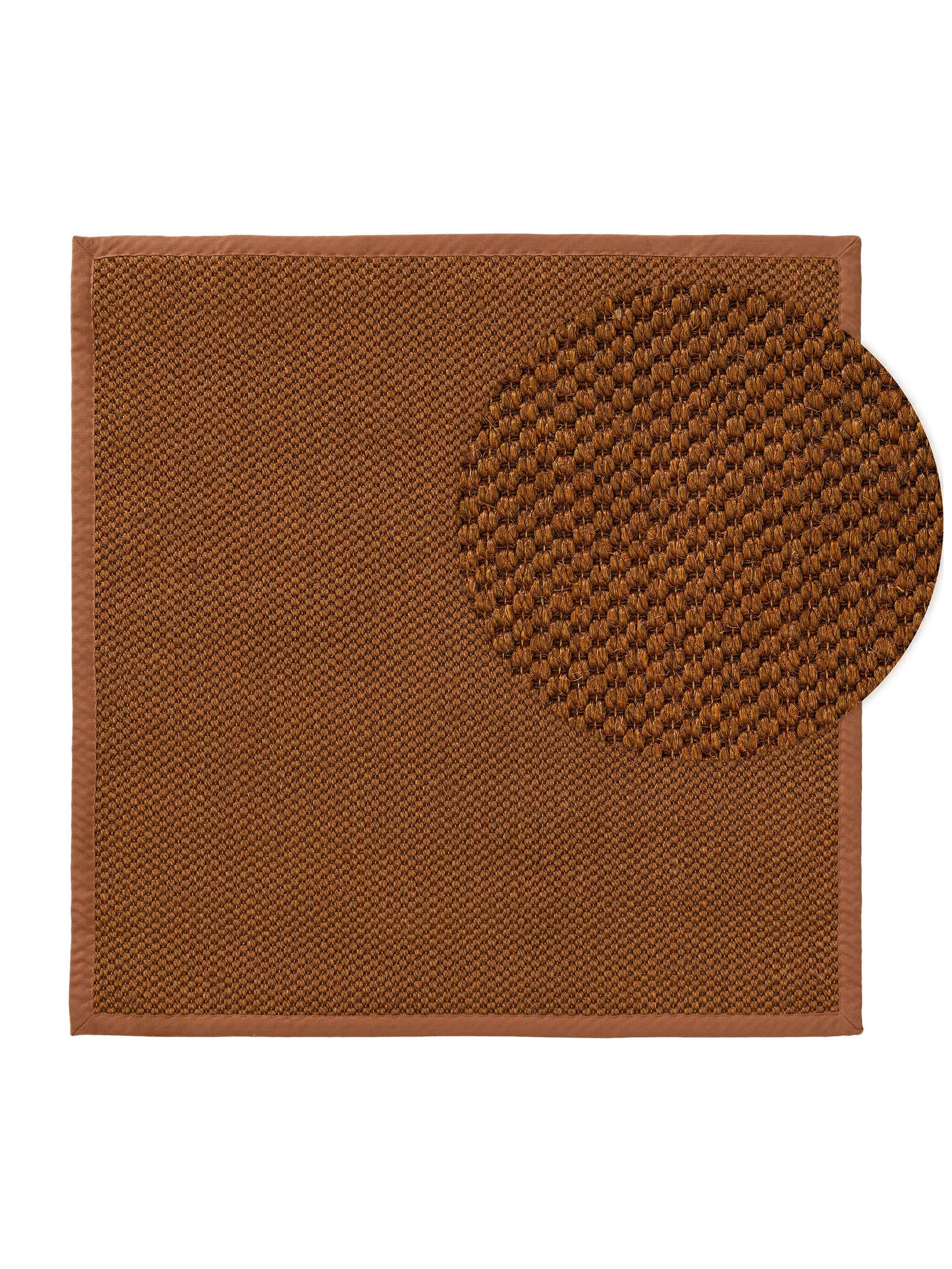Tappeto di 100% Sisal in Marrone con pelo alto 1- 5 mm da benuta Pure