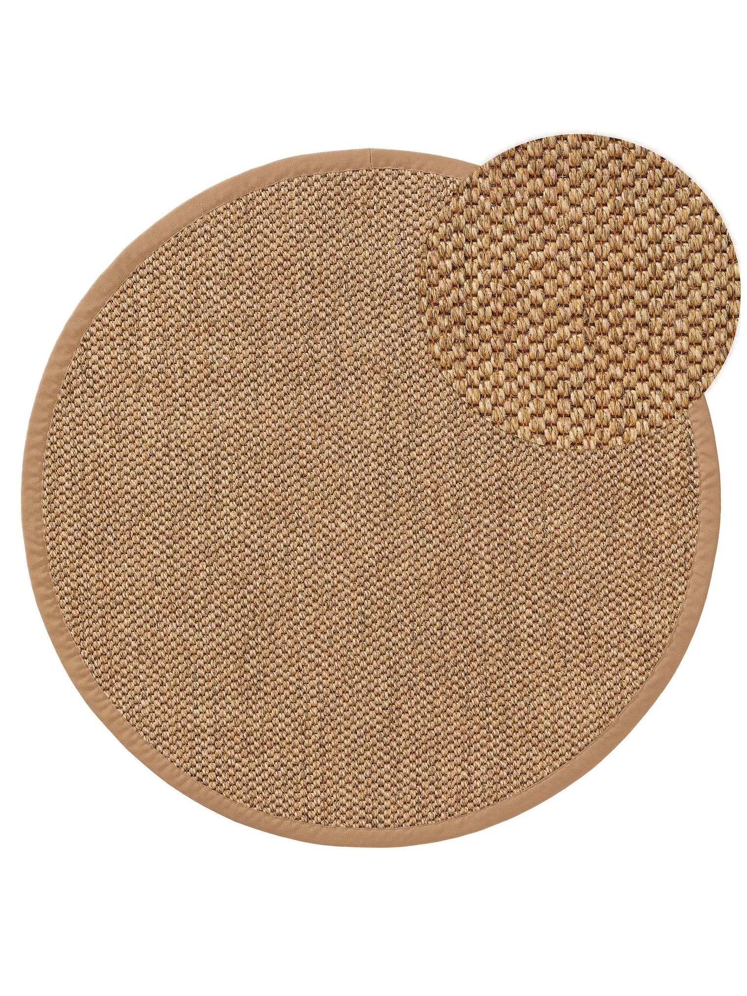 Alfombra de 100% Sisal en Beige con un pelo de {{Placeholder_Pile Height}} de altura de benuta Pure