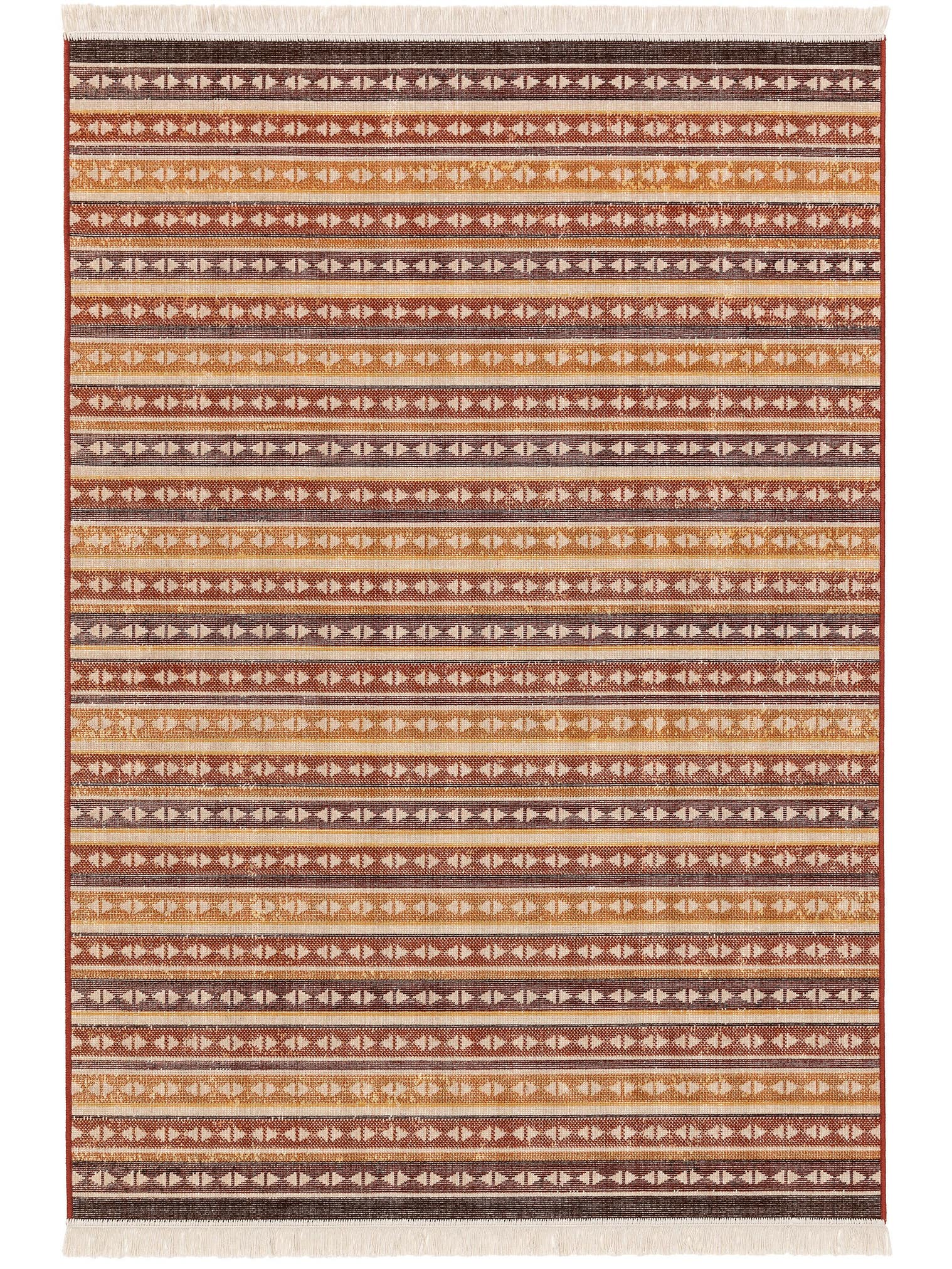 Teppich aus 60% Baumwolle, 40% Polypropylen in Multicolor mit bis 5 mm hohem Flor von benuta Nest