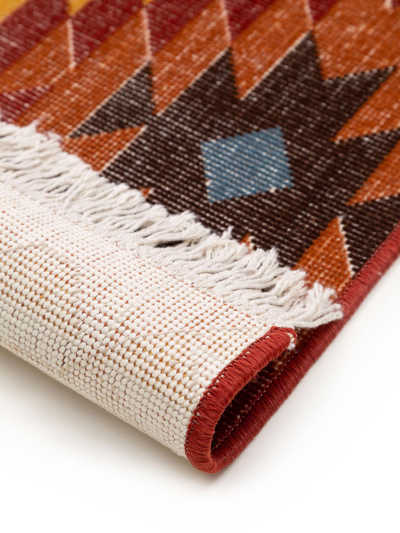Teppich aus 60% Baumwolle, 40% Polypropylen in Multicolor mit bis 5 mm hohem Flor von benuta Nest