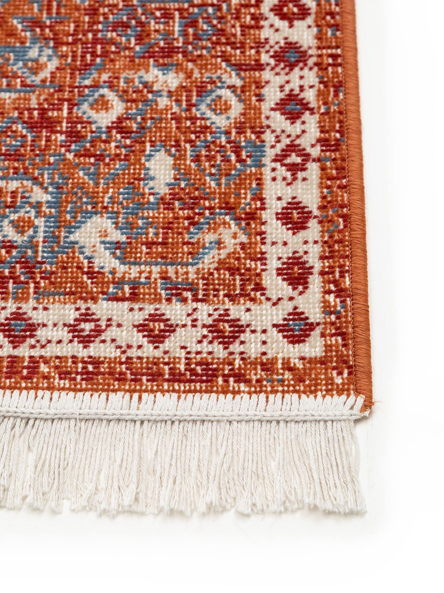 Teppich aus 60% Baumwolle, 40% Polypropylen in Multicolor mit bis 5 mm hohem Flor von benuta Nest