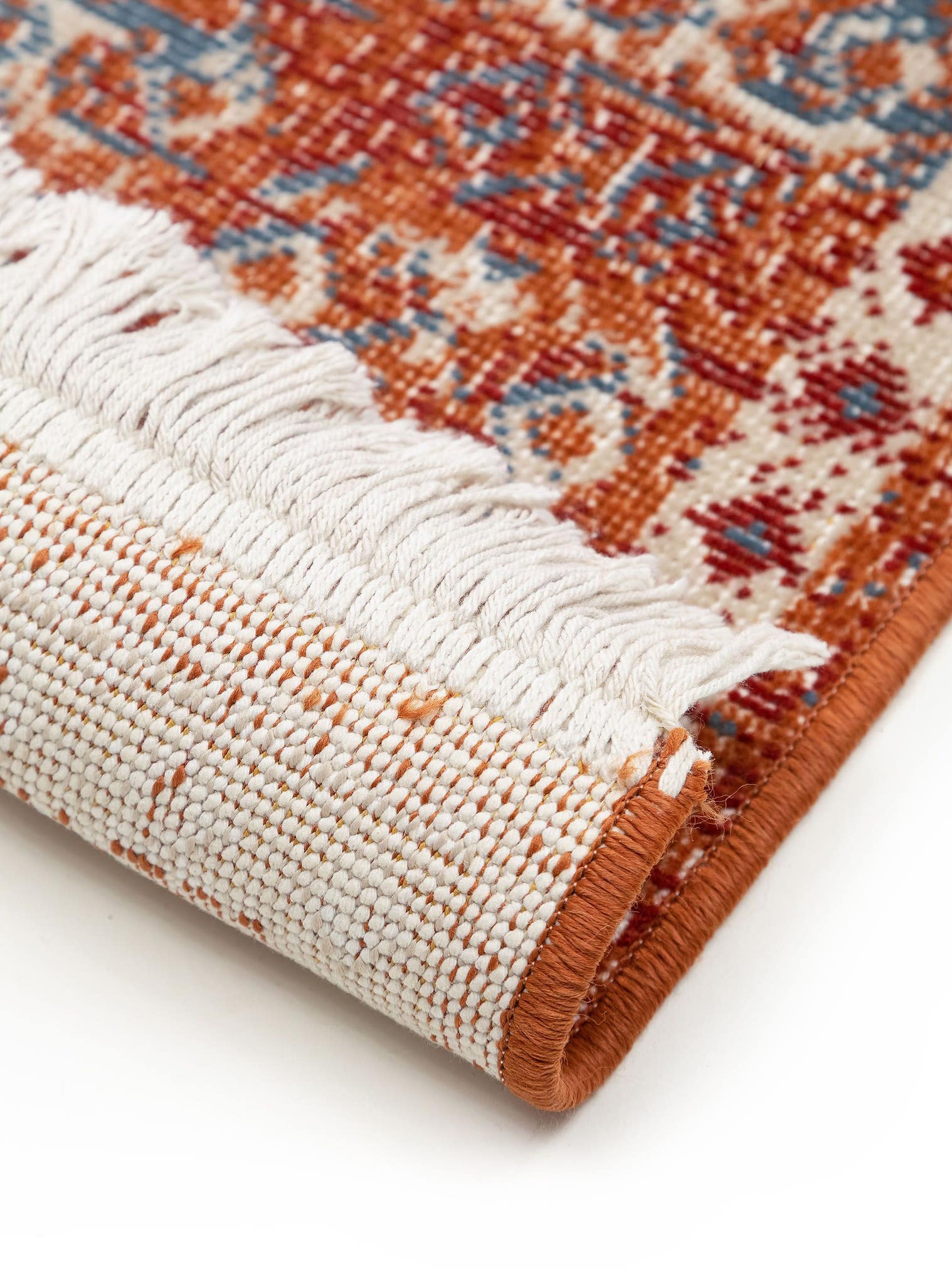 Teppich aus 60% Baumwolle, 40% Polypropylen in Multicolor mit bis 5 mm hohem Flor von benuta Nest