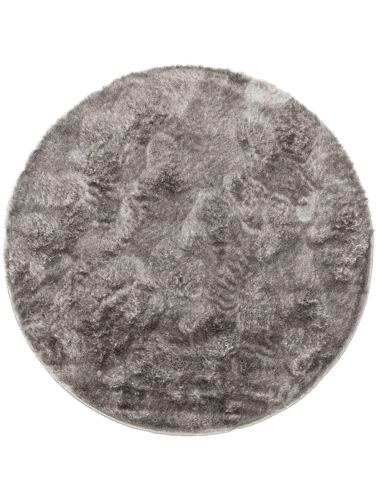 Teppich aus 100% Polyester in Grau mit 21 bis 30 mm hohem Flor von benuta