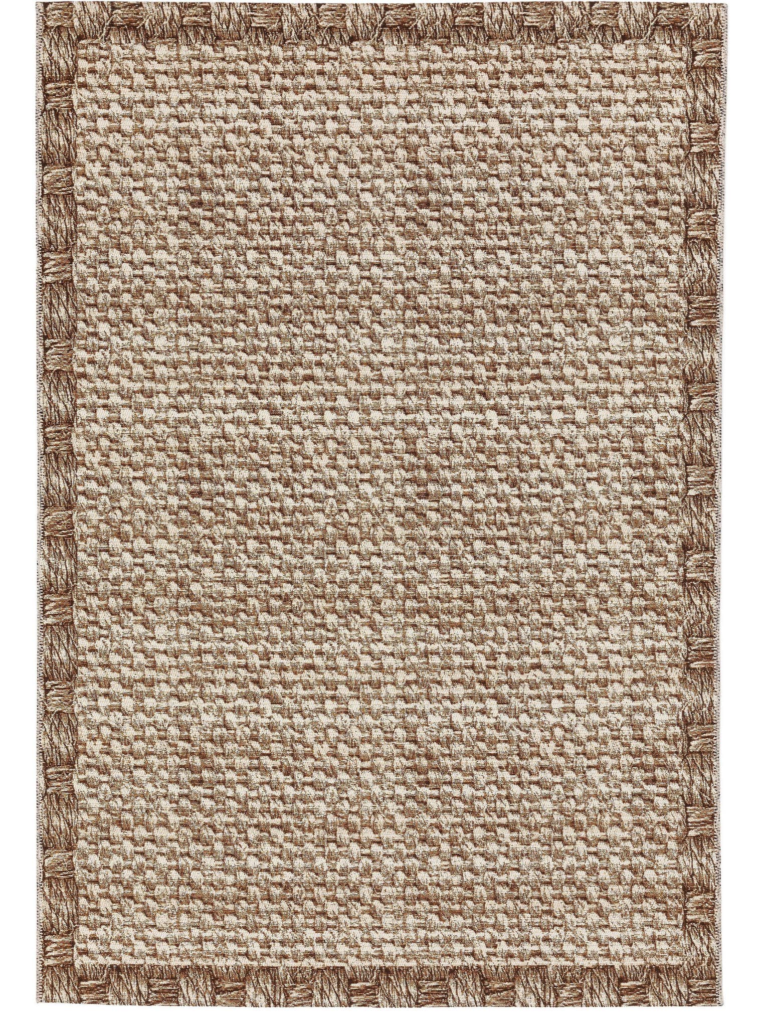 Teppich aus 76% Polypropylen, 24% Polyester in Beige mit bis 5 mm hohem Flor von benuta Nest