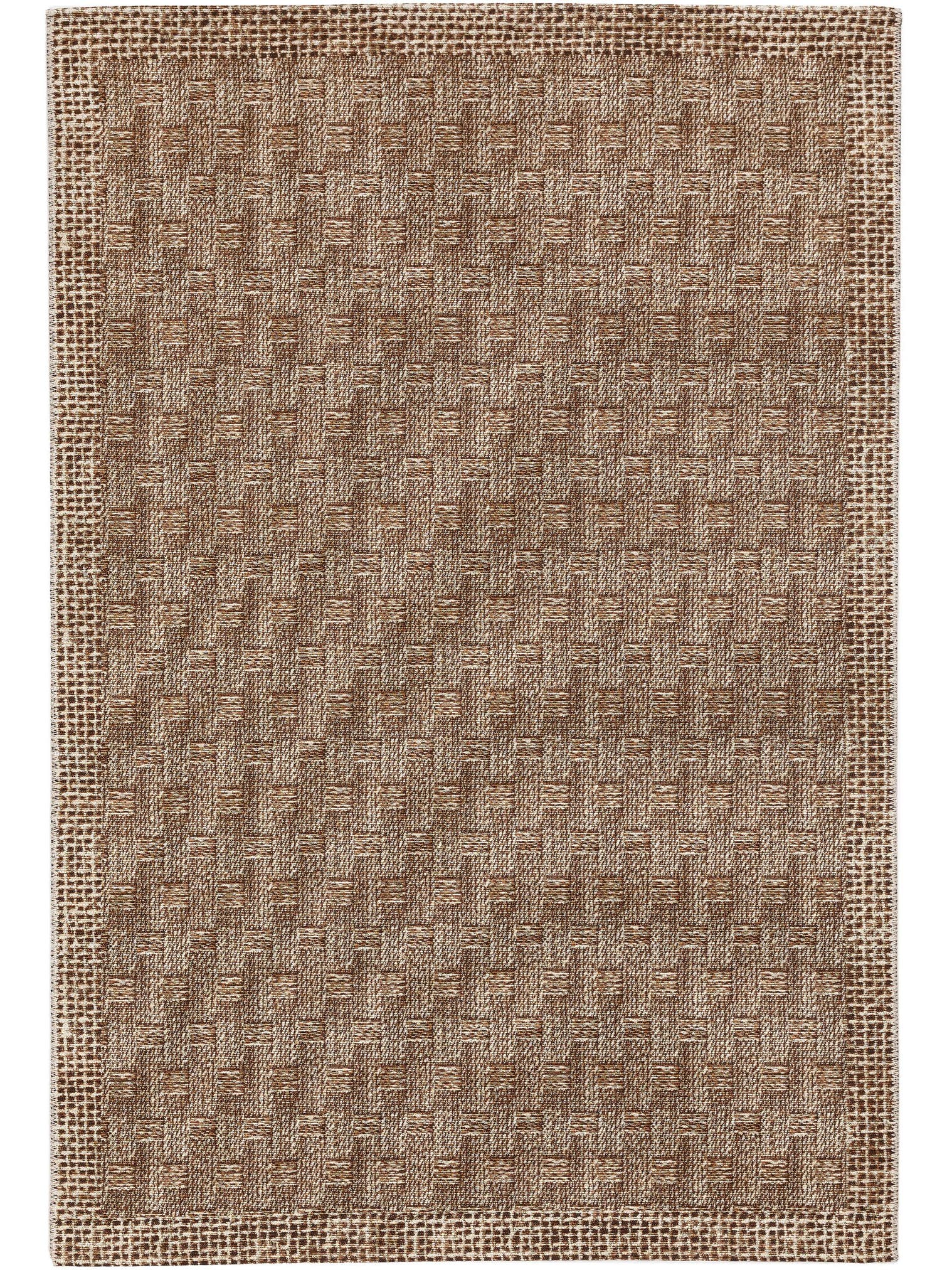 Tapis en 76% Polypropylène, 24% Polyester en Beige avec une pile de 1- 5 mm de hauteur de benuta Nest