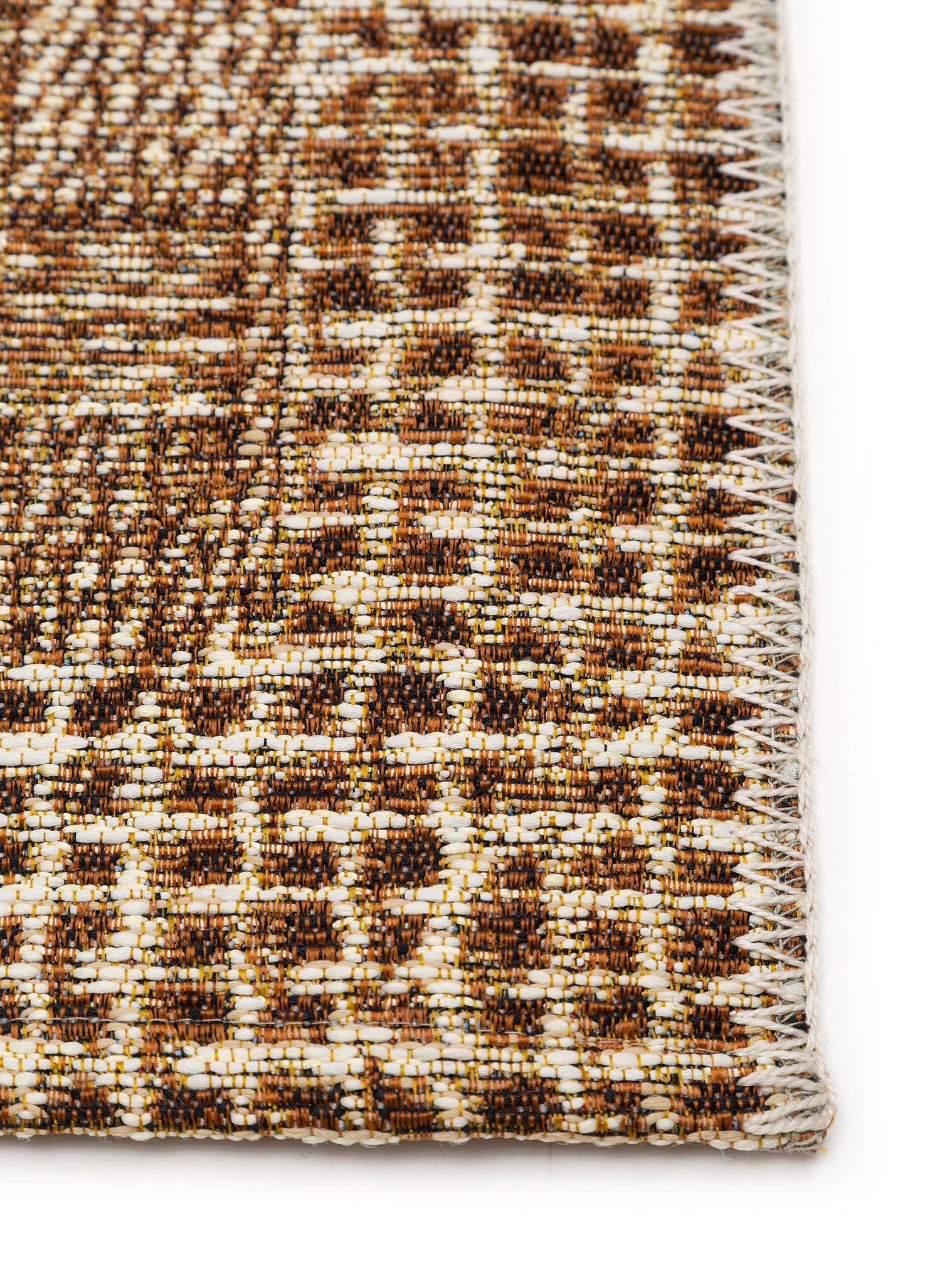 Tapis en 76% Polypropylène, 24% Polyester en Beige avec une pile de 1- 5 mm de hauteur de benuta Nest