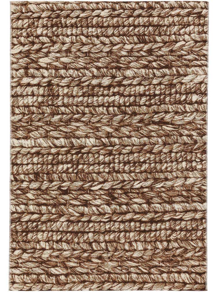 Rug made of 76% Polypropylene, 24% Polyester in Beige with a 1- 5 mm high pile by benuta Nest