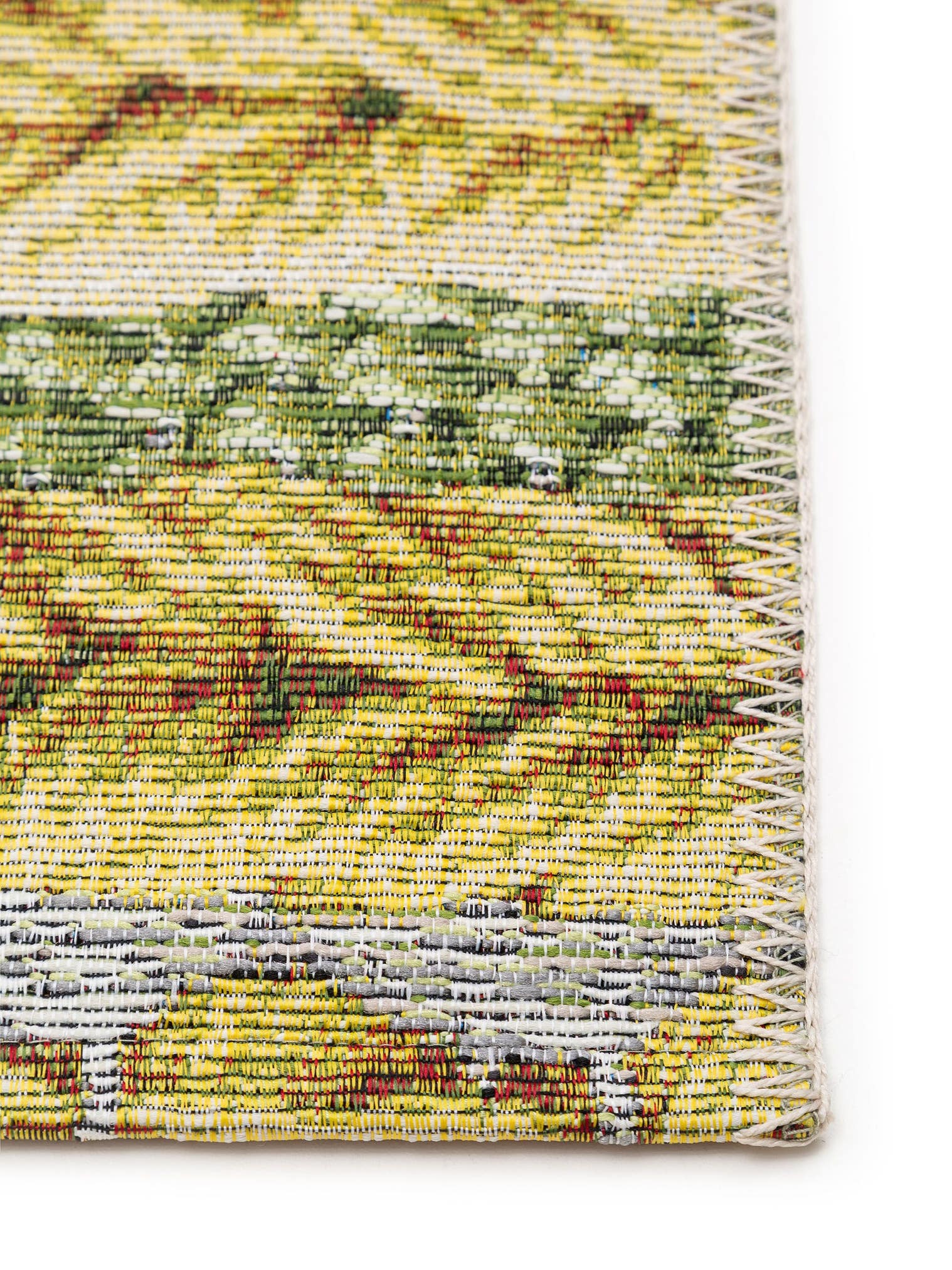 Teppich aus 76% Polypropylen, 24% Polyester in Gelb mit bis 5 mm hohem Flor von benuta Nest