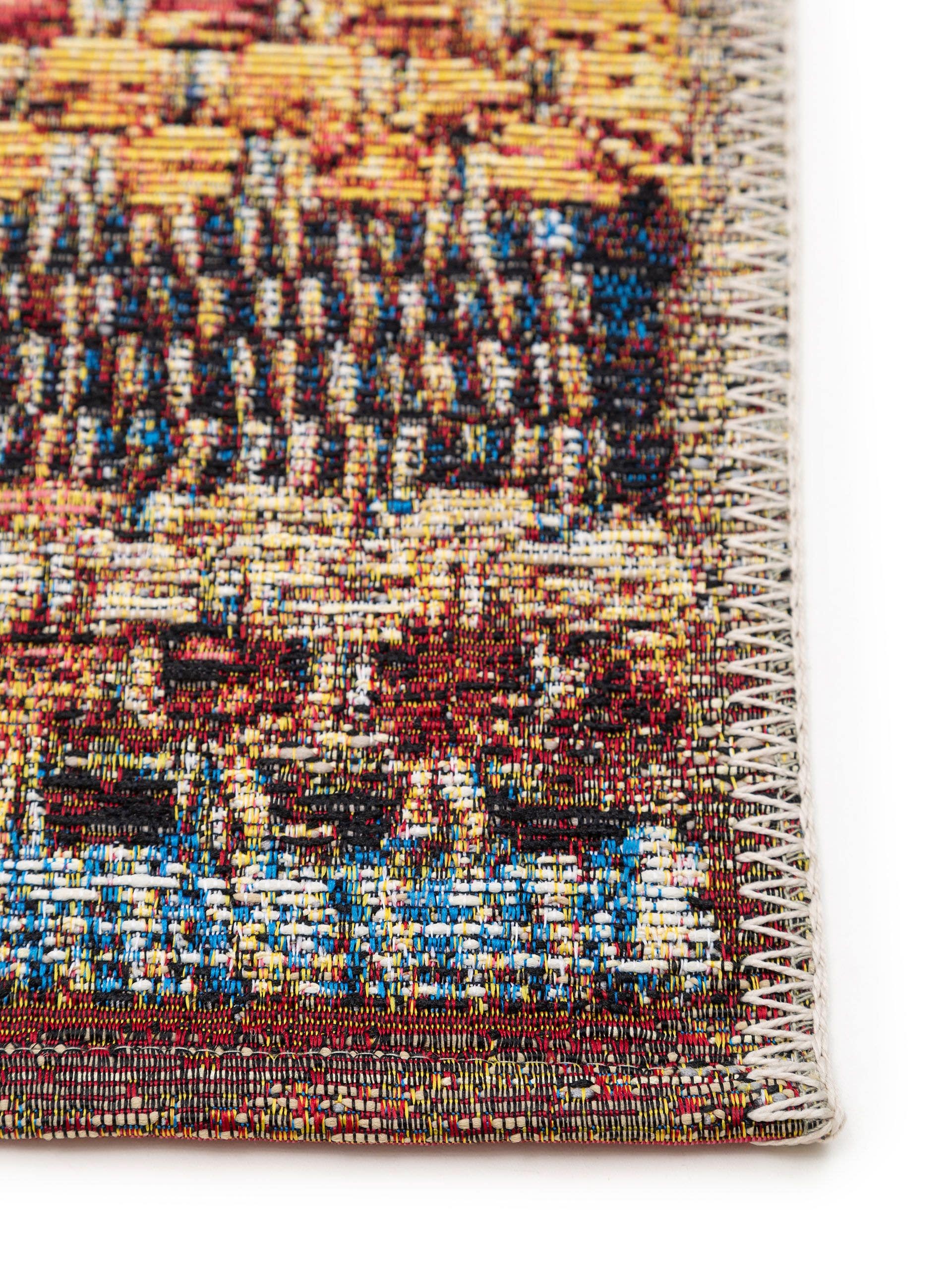 Rug made of 76% Polypropylene, 24% Polyester in Multicoloured with a 1- 5 mm high pile by benuta Nest