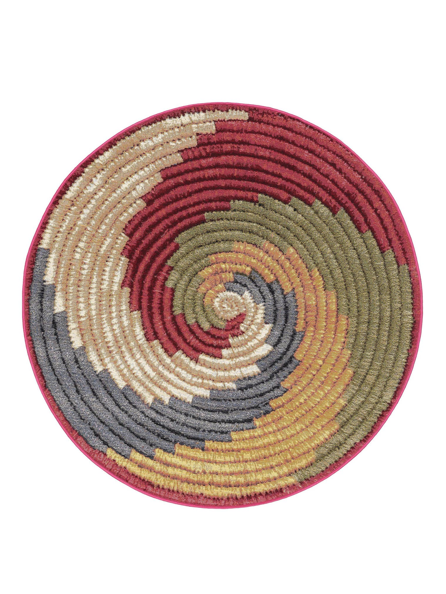 Rug made of 76% Polypropylene, 24% Polyester in Multicoloured with a 1- 5 mm high pile by benuta Nest