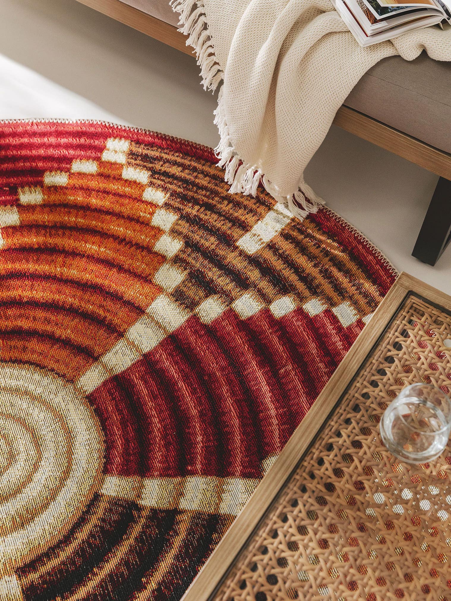 Teppich aus 76% Polypropylen, 24% Polyester in Multicolor mit bis 5 mm hohem Flor von benuta Nest