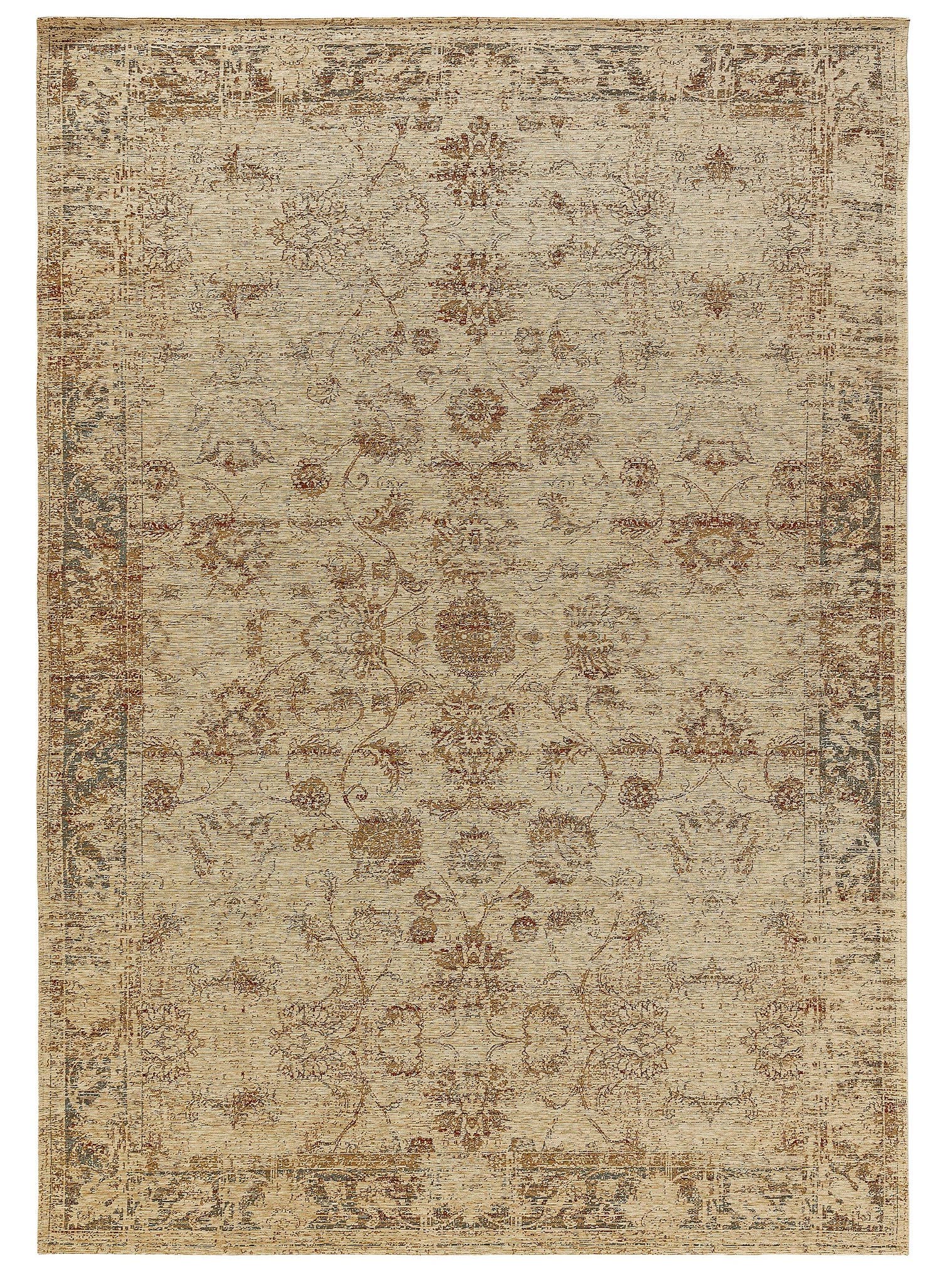 Alfombra de 5% Poliacrílico, 27% Poliéster, 17% Algodón, 1% Latex en Beige con un pelo de {{Placeholder_Pile Height}} de altura de benuta Nest