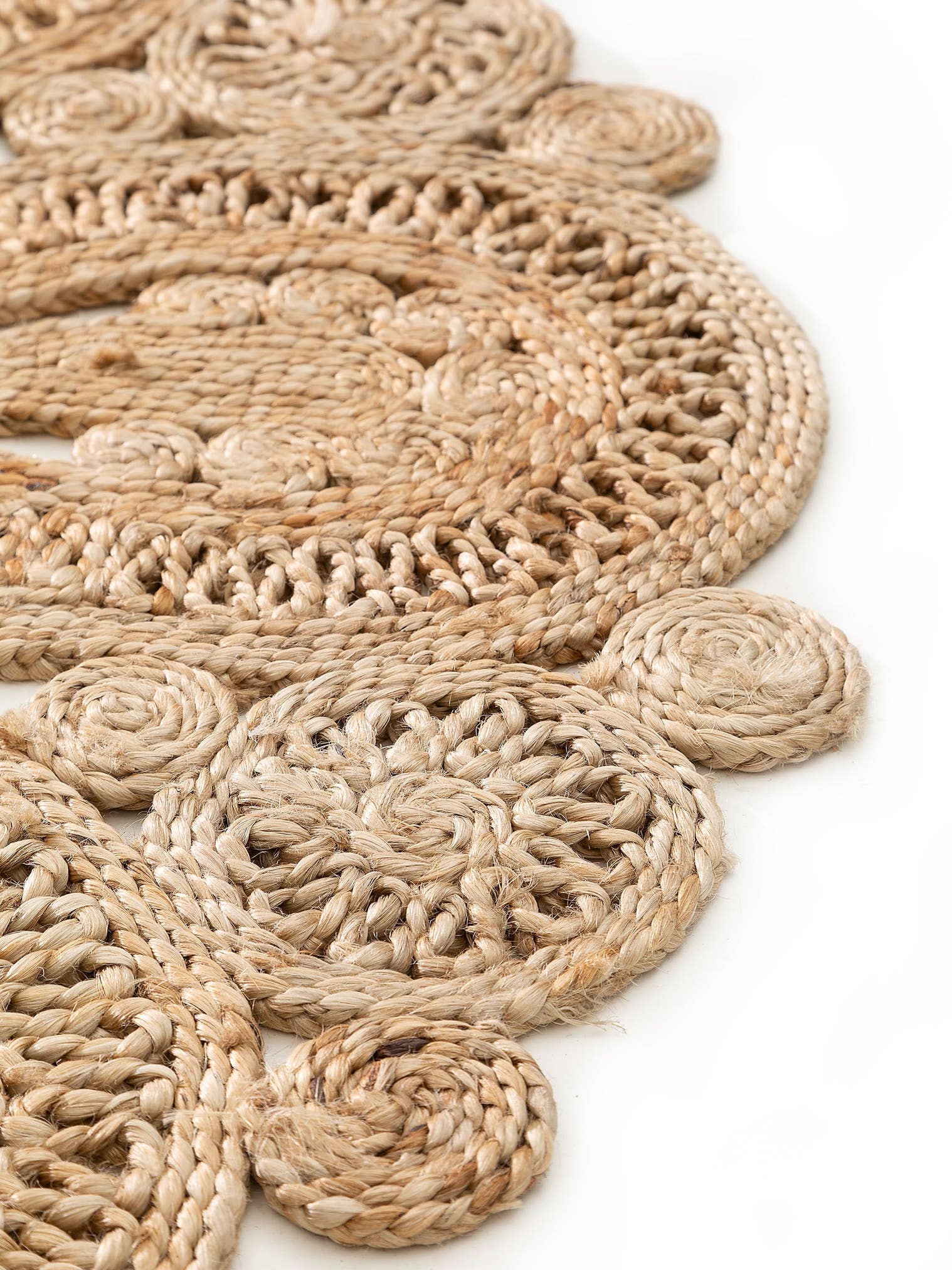 Tappeto di 100% Iuta in Beige con pelo alto 6 - 10 mm da benuta Pure