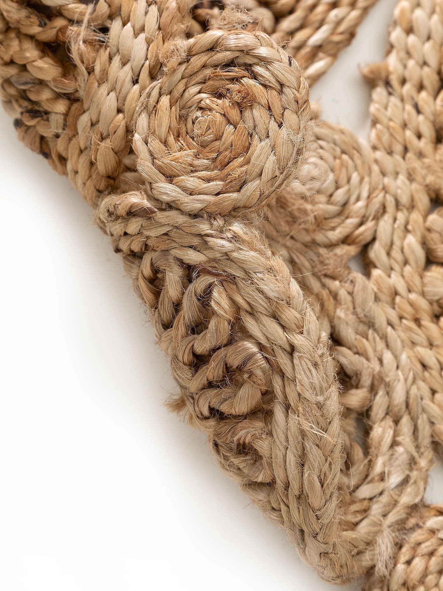 Tappeto di 100% Iuta in Beige con pelo alto 6 - 10 mm da benuta Pure