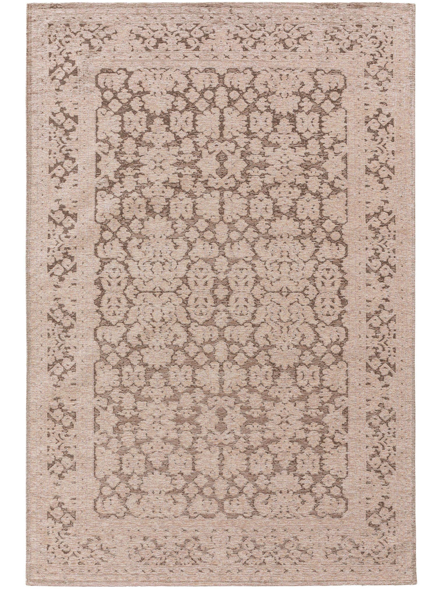 Rug made of 74% Polyester, 25% Cotton, 1% Latex in Grey with a 1- 5 mm high pile by benuta Pop