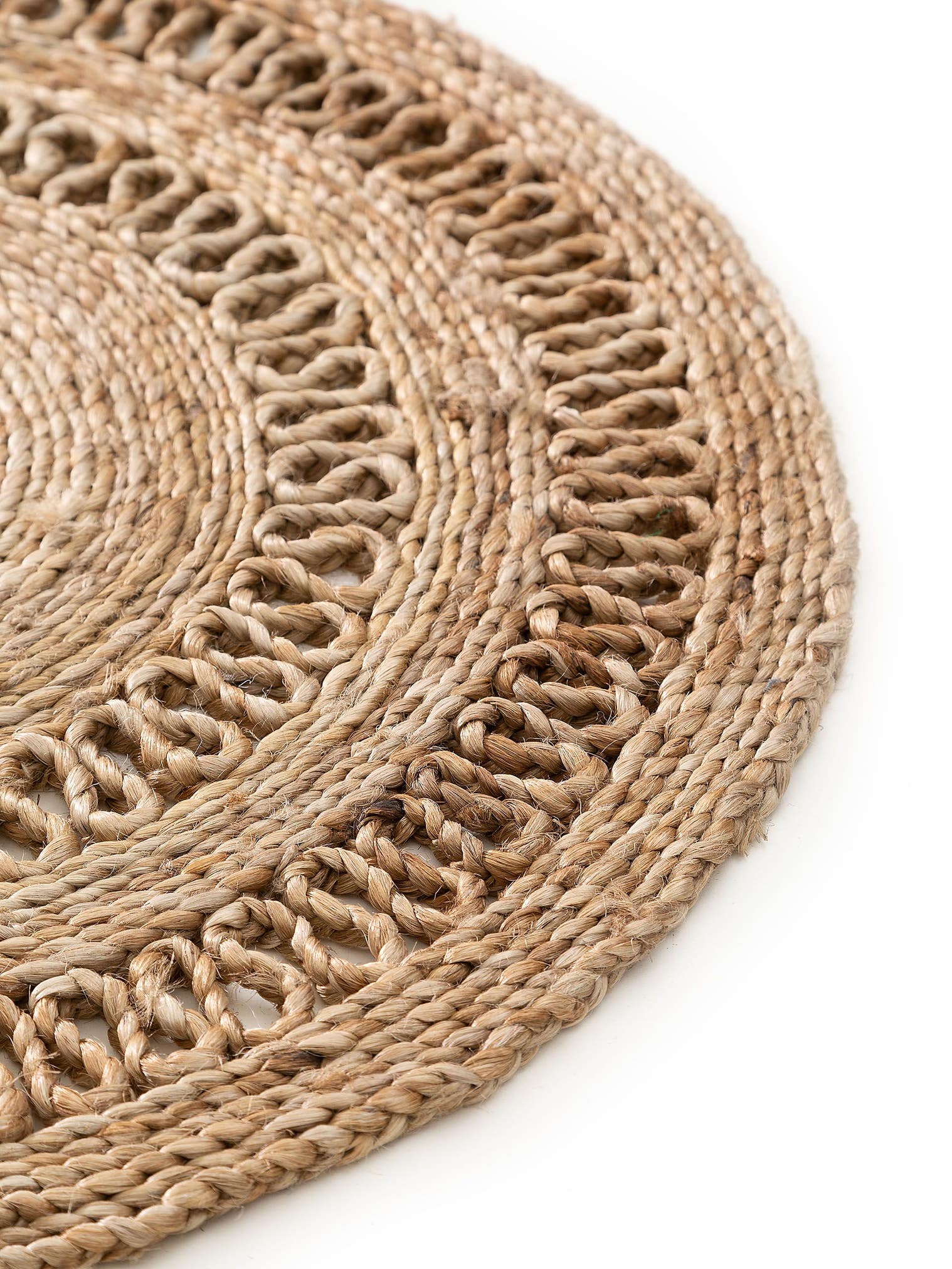 Tappeto di 100% Iuta in Beige con pelo alto 6 - 10 mm da benuta Pure
