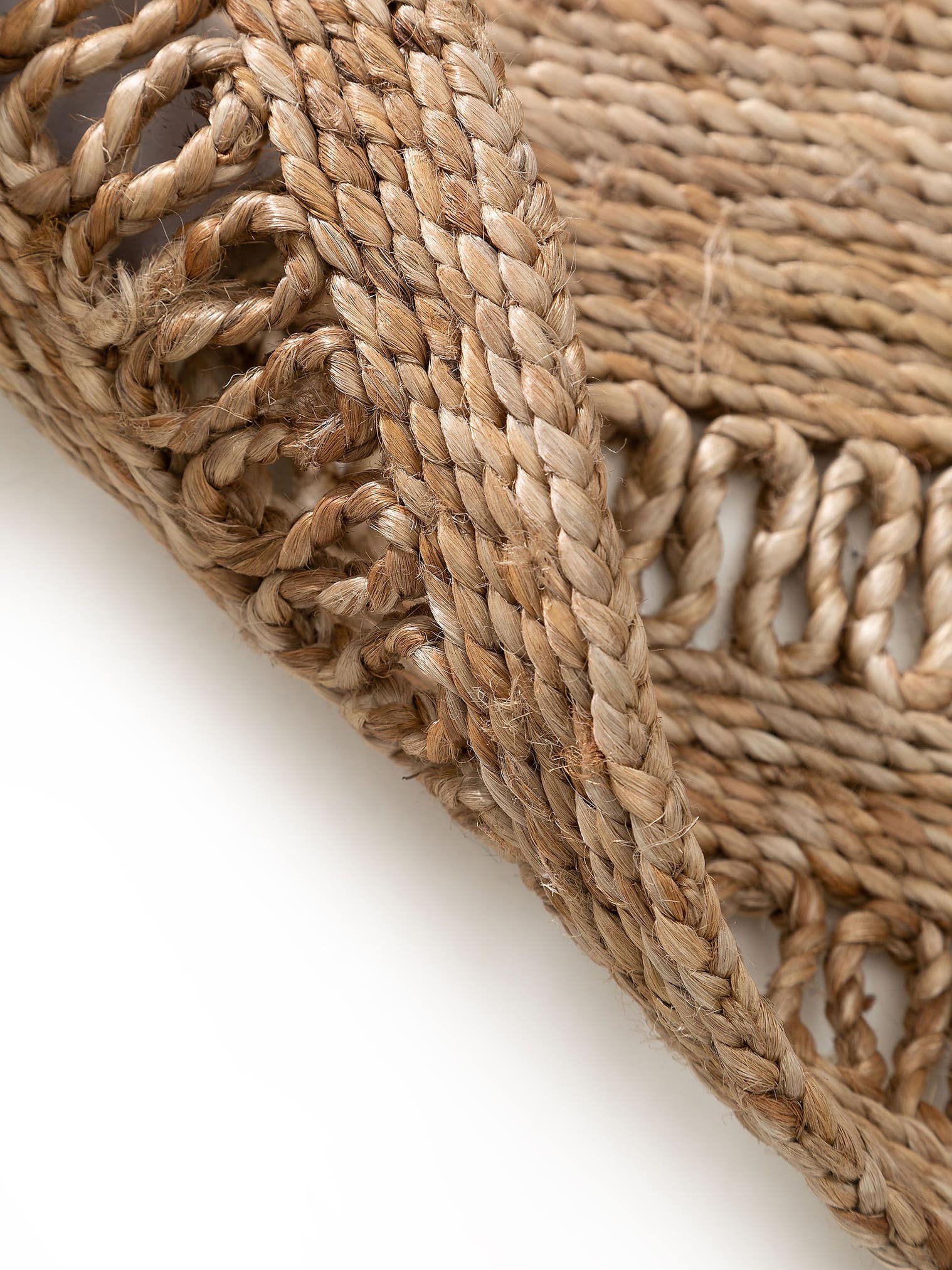 Tappeto di 100% Iuta in Beige con pelo alto 6 - 10 mm da benuta Pure