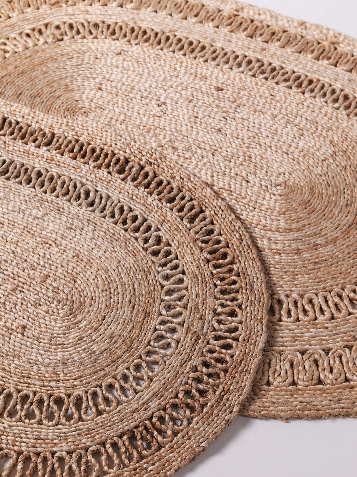 Tappeto di 100% Iuta in Beige con pelo alto 6 - 10 mm da benuta Pure