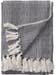 Cotton blanket Alisea Charcoal