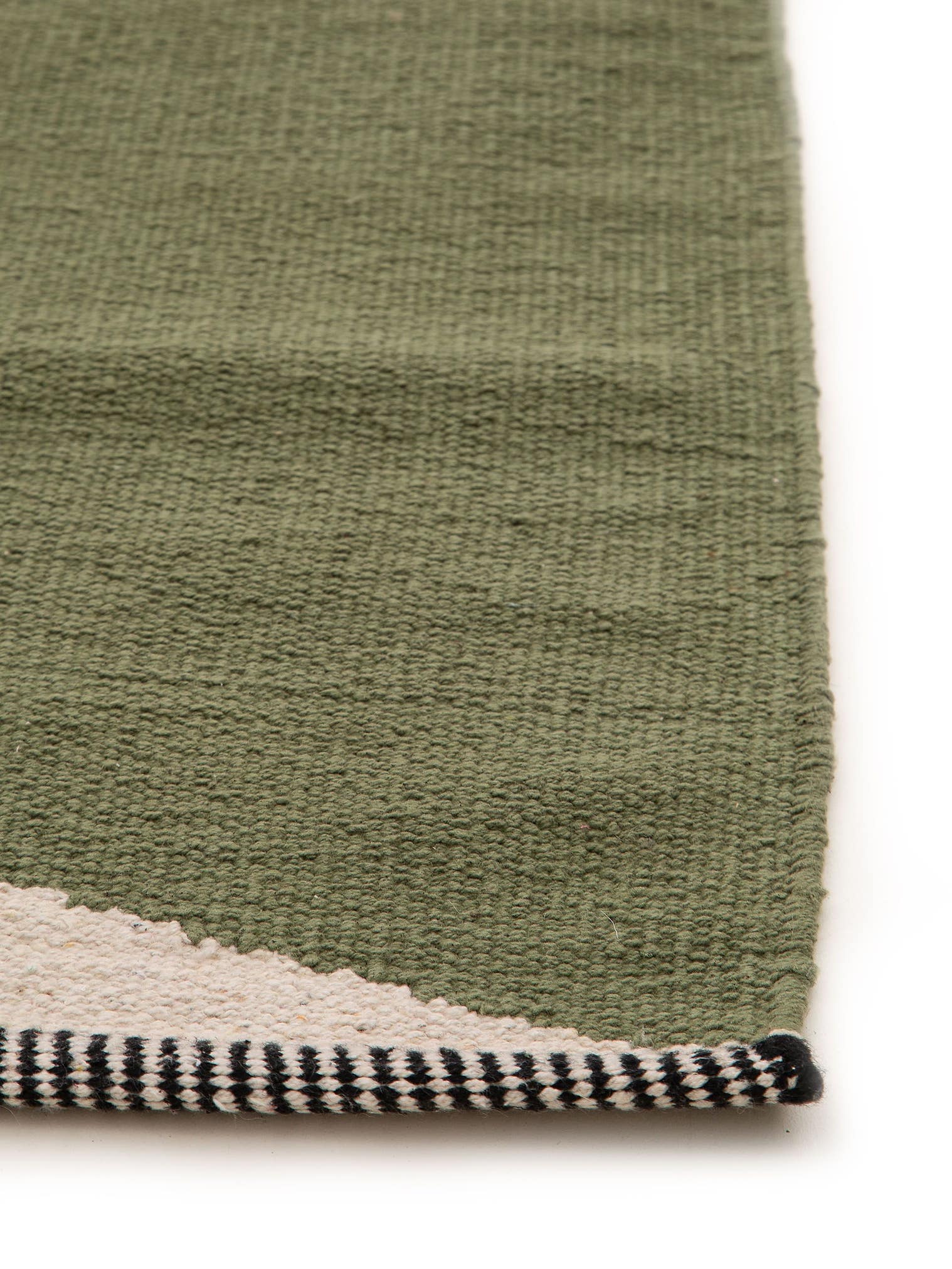Teppich aus 100% Baumwolle in Grün mit bis 5 mm hohem Flor von benuta Pop