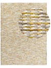 Tapis de laine Grain Multicouleur/Jaune