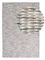 Wollteppich Grain Multicolor/Grau