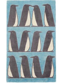 Wollteppich Pedro Blau