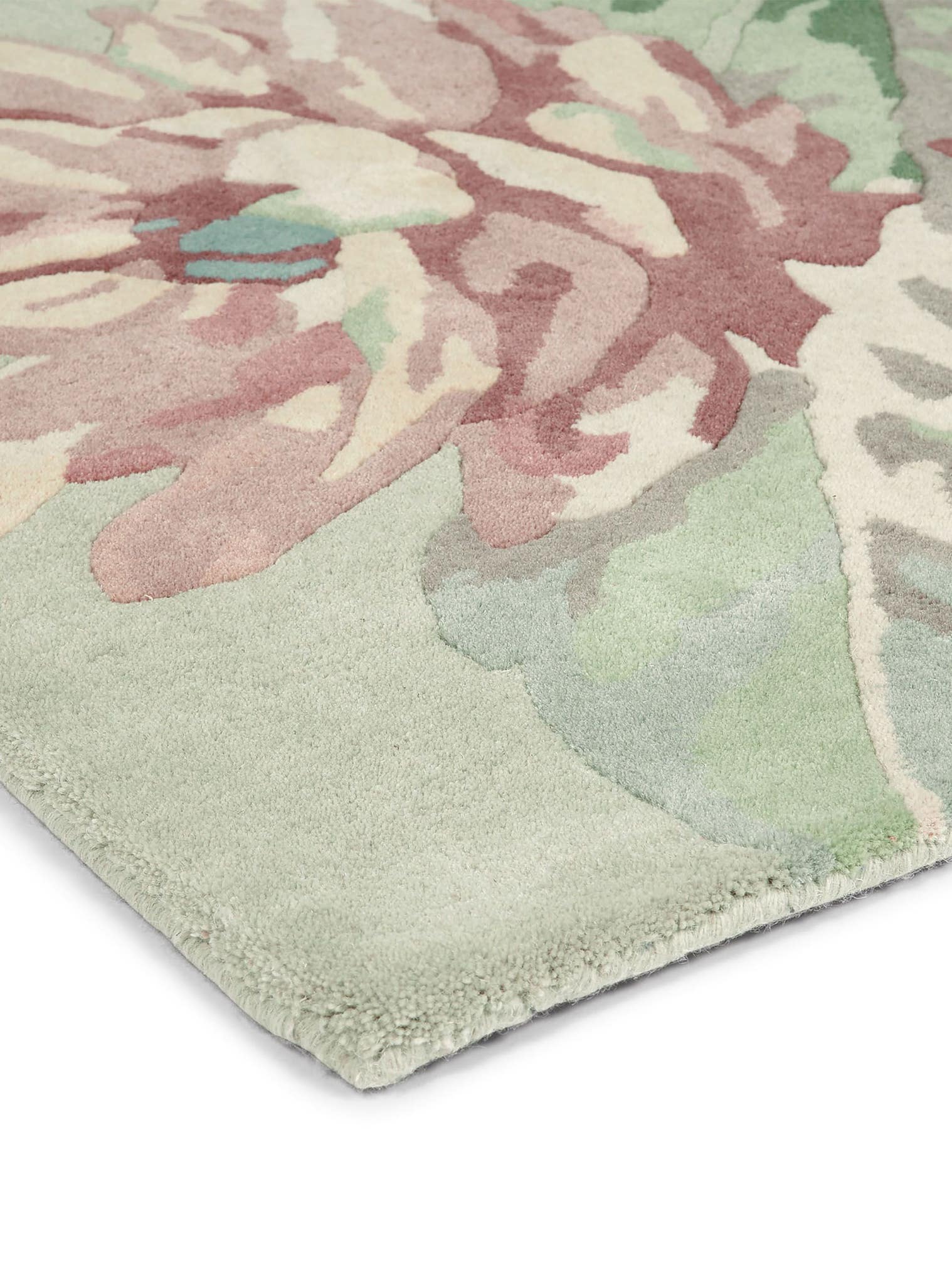 Teppich aus 100% Wolle in Multicolor mit 11 bis 20 mm hohem Flor von Sanderson