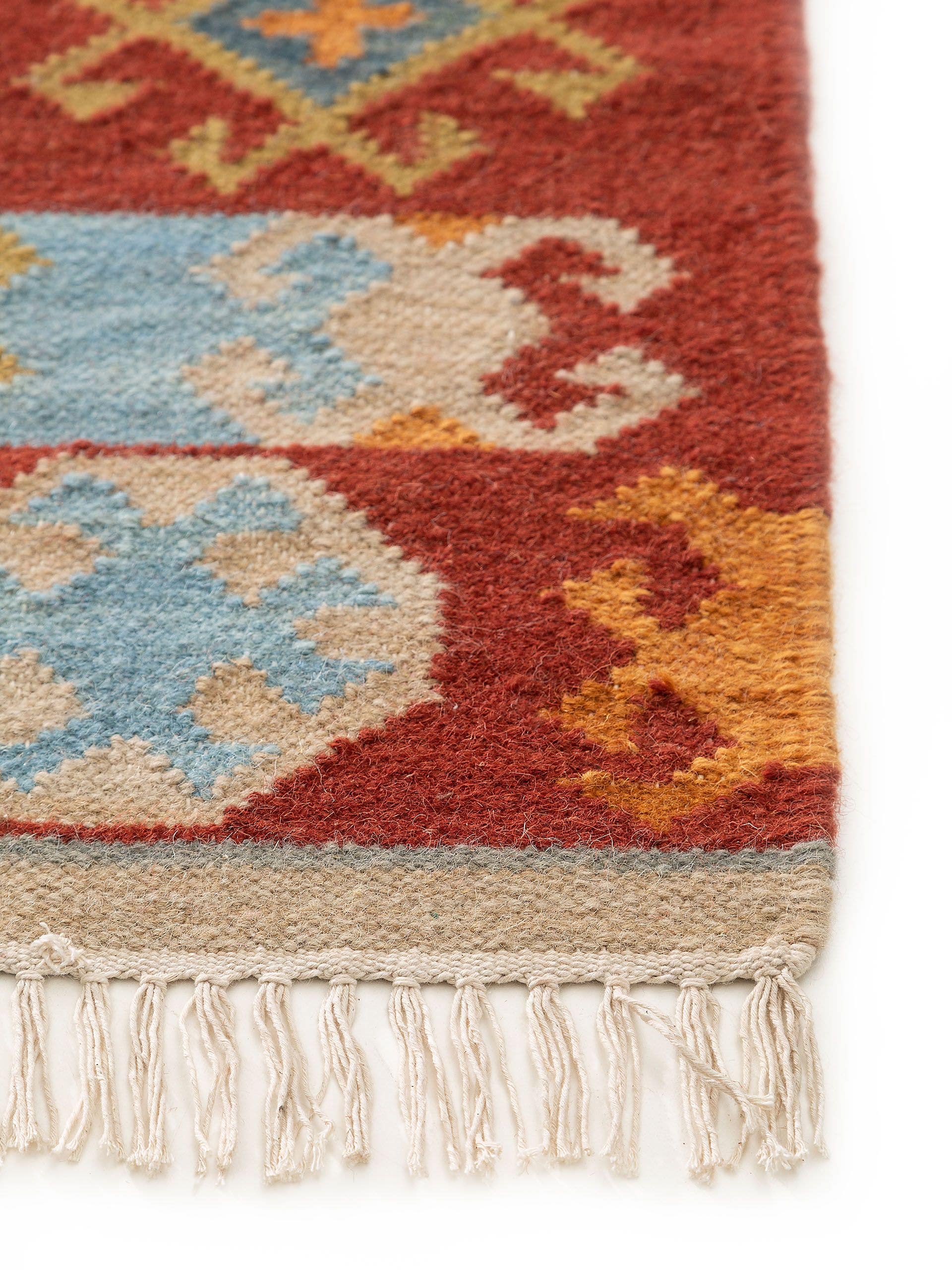 Alfombra de 90% Lana, 10% Algodón en Multicolor con un pelo de {{Placeholder_Pile Height}} de altura de benuta Pure