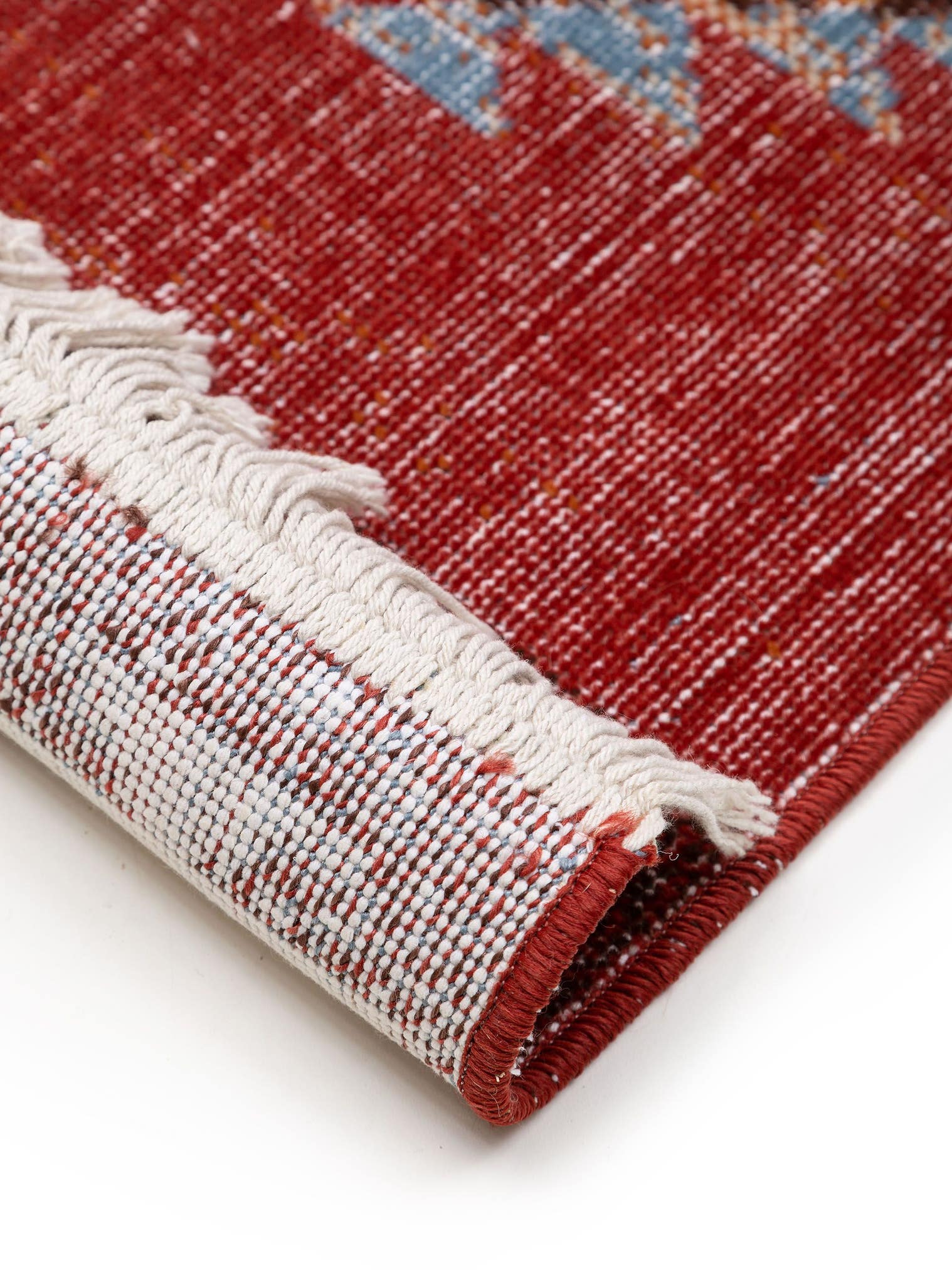 Alfombra de 60% Algodón, 40% Polipropileno en Rojo con un pelo de {{Placeholder_Pile Height}} de altura de benuta Nest