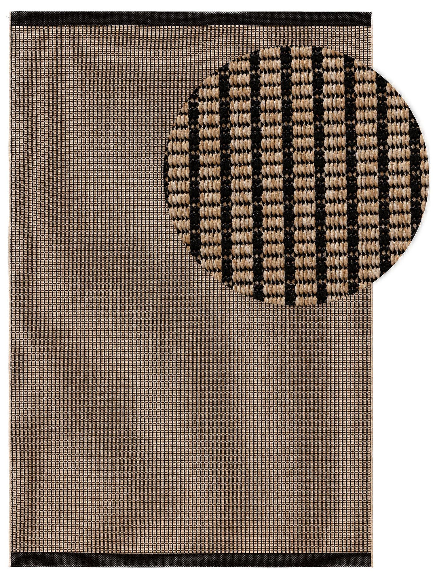 Rug made of 100% Polypropylene in Beige with a 6 - 10 mm high pile by benuta Nest