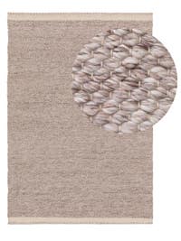 Teppich aus recyceltem Material Kiah Cream/Taupe