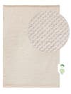 Tapete feita de material reciclado Kiah Creme