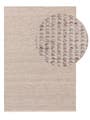 Tappeto realizzato con materiale riciclato Nyssa Crema/Taupe